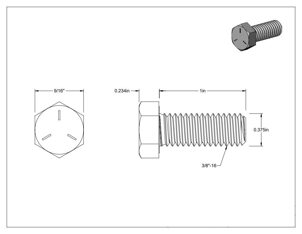 Competition pole support screw